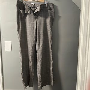 New York & Company, Pink, dark gray, white, plaid dress pants